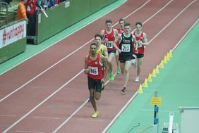 Deutsche Jugend-Hallenmeisterschaften 2016, 800 Meter, 3. Vorlauf. Foto: Mathias Schwenke