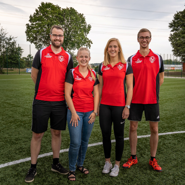 Simon Beckmann, Corinna Grünewald, Alina Knipping und Markus Fröchte.